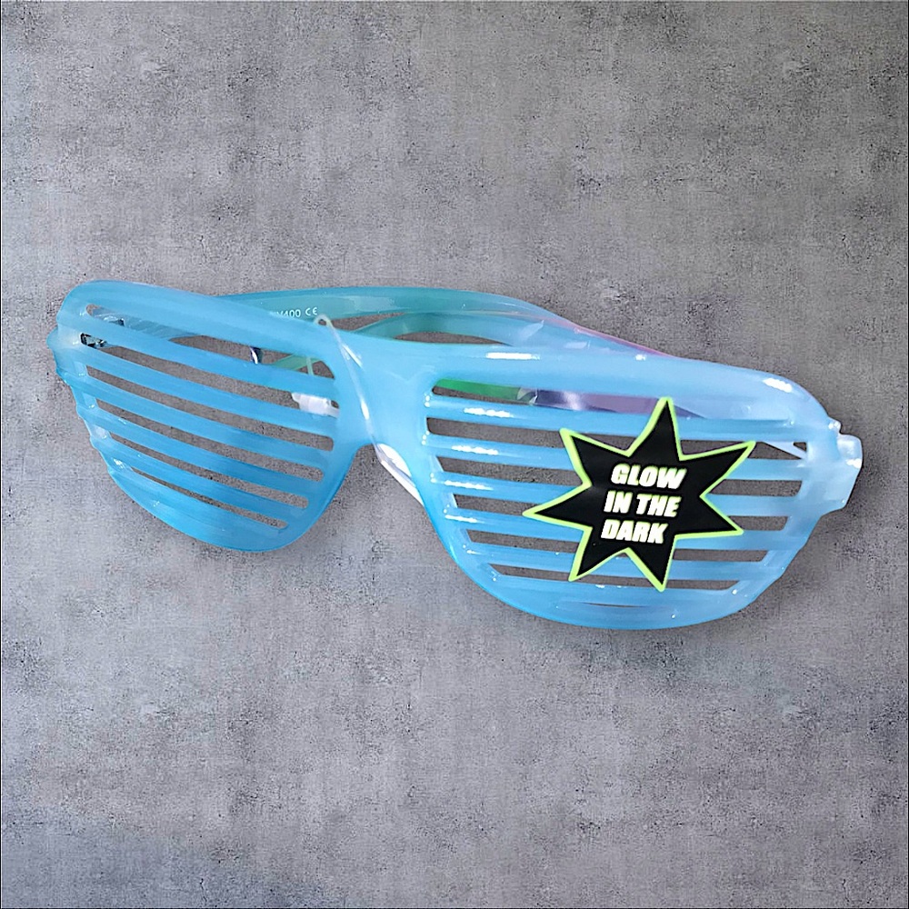 Glow In The Dark Shutter Streetwear Glasses Trending on Socials Deadstock